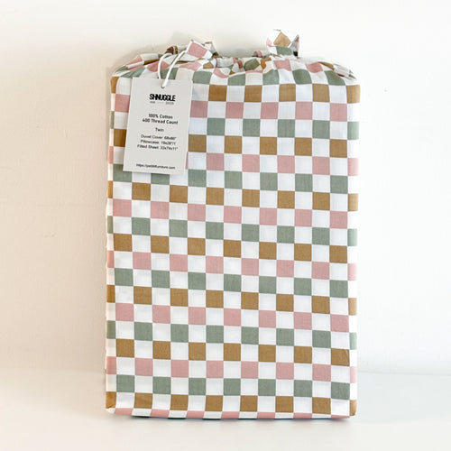 Colorful Checker 3-pc Set